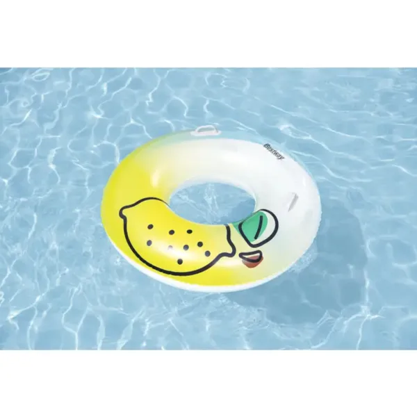 Bestway: Schwimmring mit Zitronenmuster und Griffen, 114 cm Bild 6