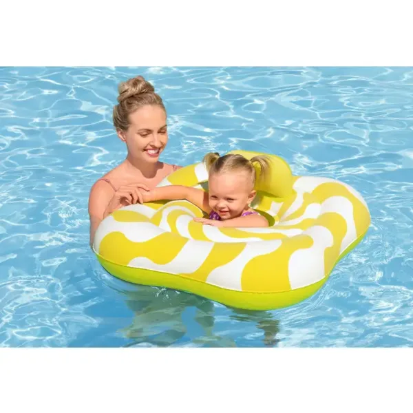 Bestway: Swim Safe Babyschwimmreifen mit zwei Ringen und Sitz, 79 cm Bild 2