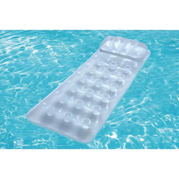 Bestway: silberfarbene transparente Gummiluftmatratze 175 x 63 x 26 cm Bild 2
