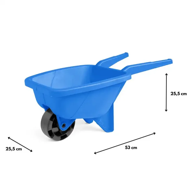Blaue 53cm Sandkasten-Schubkarre - Wader Bild 2