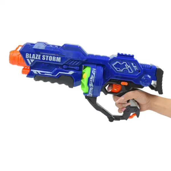 Blaze Storm: Großes elektrisches Schaumstoffgeschütz mit Munition 44x20cm Bild 4