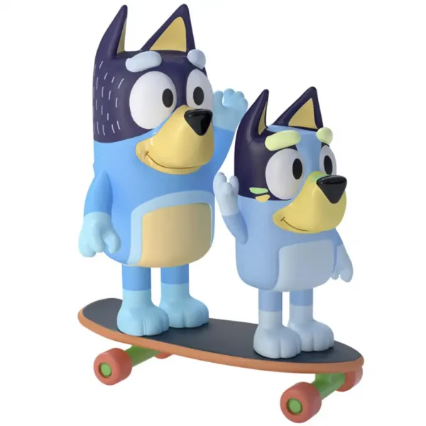Bluey: Bandit und Bluey Skateboard-Spielzeugset Bild 2