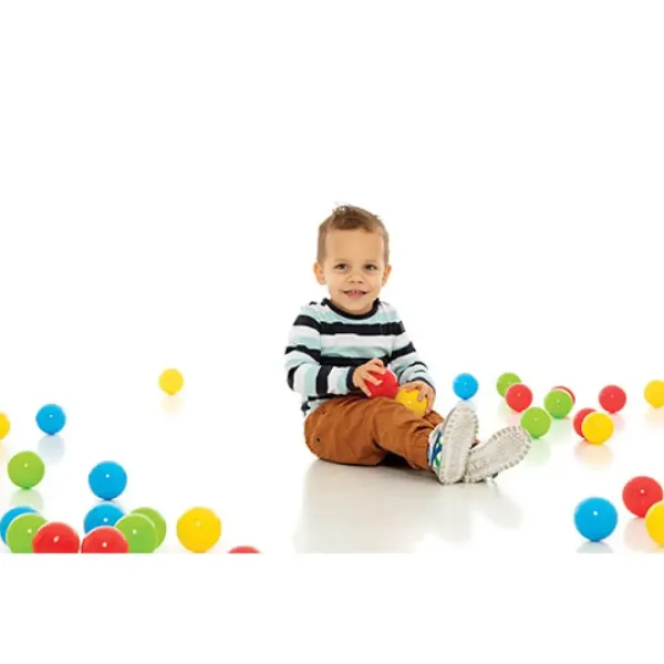 Bunte Bälle im Netz 100 Stück - D-Toys Bild 2