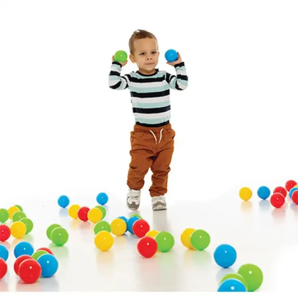 Bunte Bälle im Netz 100 Stück - D-Toys Bild 3