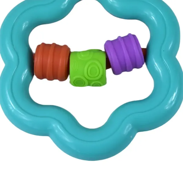 Bunte hängende Baby-Rassel und Beißring Bild 3