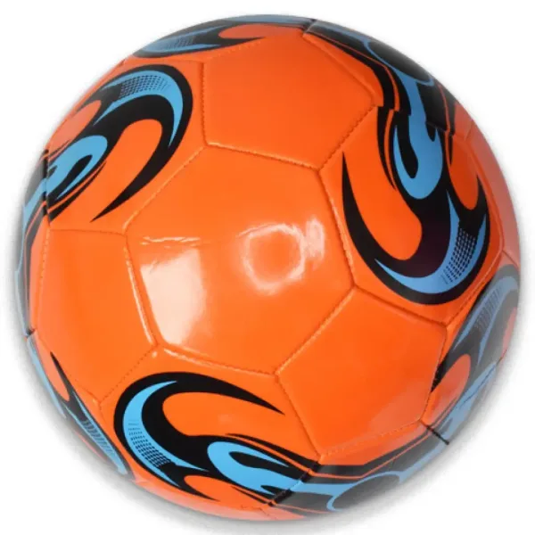 Bunter Kunstleder-Fußball mit verschiedenen Mustern, 22 cm Bild 2