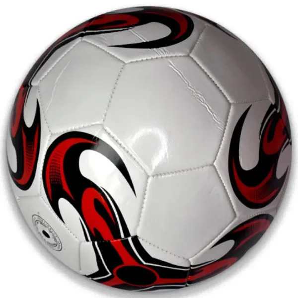 Bunter Kunstleder-Fußball mit verschiedenen Mustern, 22 cm Bild 5