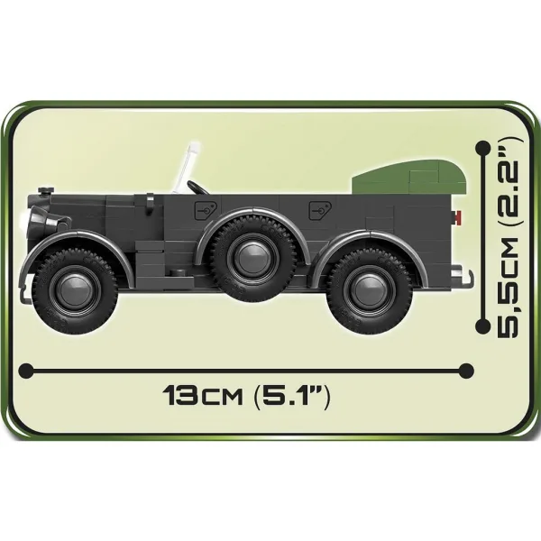 COBI: 1937 Horch 901 kfz.15 Militärfahrzeug Bausatz (2405) Bild 3