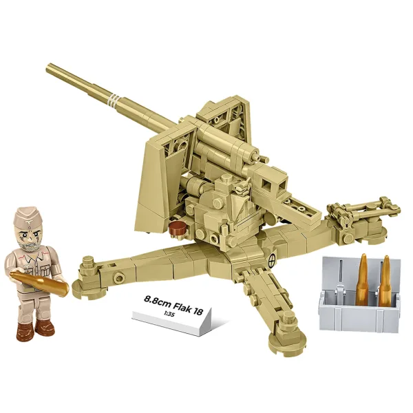 COBI: 8,8-cm-Flak 18 aus dem Zweiten Weltkrieg – Bausatz (3141) Bild 3