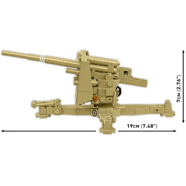 COBI: 8,8-cm-Flak 18 aus dem Zweiten Weltkrieg – Bausatz (3141) Bild 4