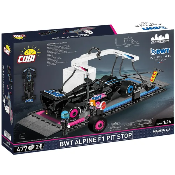 COBI: BWT Alpine F1 Boxengassen-Rennauto Bauset (1685) Bild 3