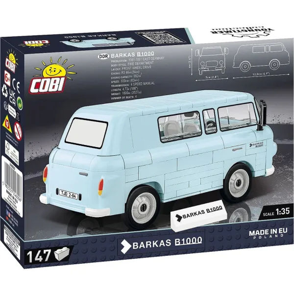 COBI: Barkas B1000 Kleinbus Bausatz (24600) Bild 3