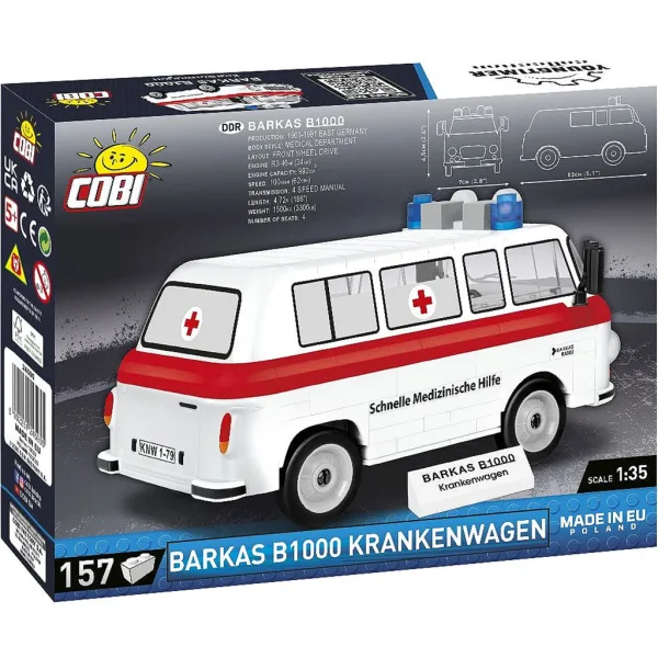 COBI: Barkas B1000 Krankenwagen Bausatz (24595) Bild 3