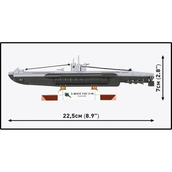 COBI: Bausatz U-Boot Typ VIIC U-96 aus dem Zweiten Weltkrieg (4857) Bild 5