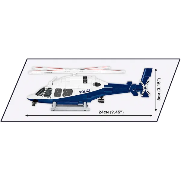 COBI: Bell 429 Polizei-Hubschrauber-Bausatz (26630) Bild 4