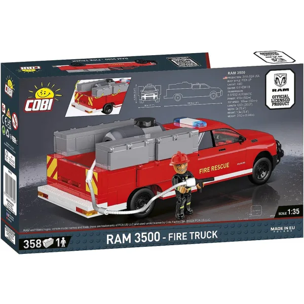 COBI: Dodge RAM 3500 Feuerwehr-Bausatz (24612) Bild 3