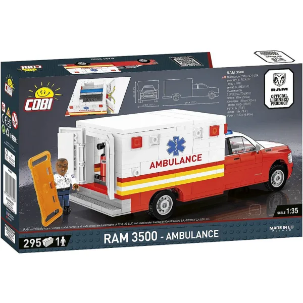 COBI: Dodge RAM 3500 Rettungswagen Bauset (24609) Bild 3