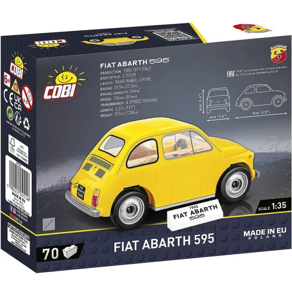 COBI: Fiat Abarth 595 Bausatz (24514) Bild 4