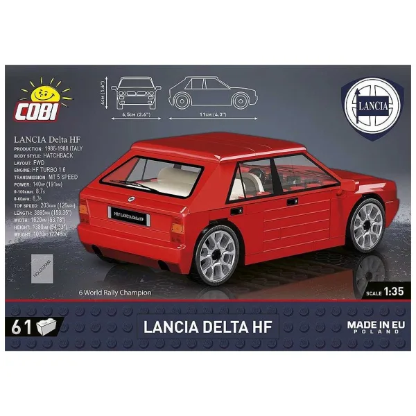 COBI: Lancia Delta HF Auto-Bausatz (24508) Bild 2