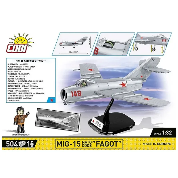 COBI: MiG-15 Fagot Flugzeug-Bauset (2416) Bild 4