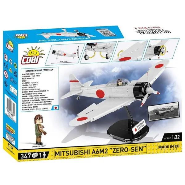 COBI: Mitsubishi A6M2 Zero‑Sen Flugzeug-Bausatz (5729) Bild 3