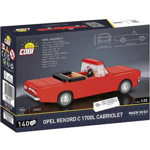 COBI: Opel Rekord C 1700 L Cabrio Bausatz (24599) Bild 3