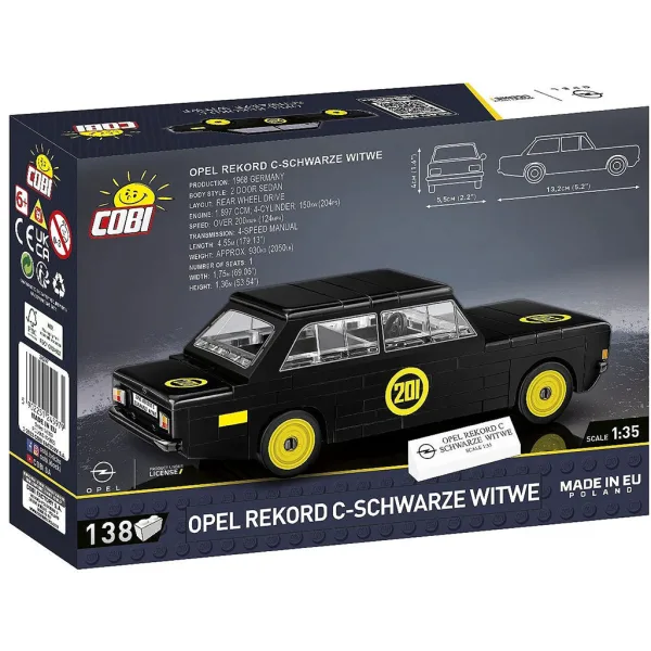 COBI: Opel Rekord C Schwarze Witwe Bausatz (24597) Bild 3