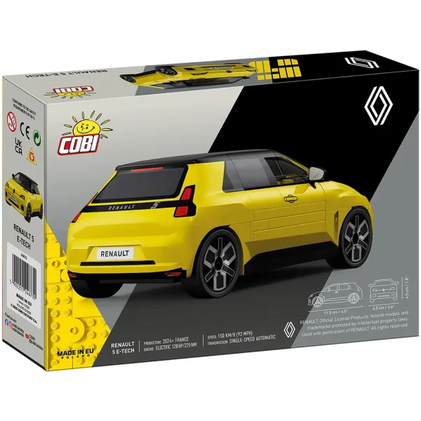 COBI: Renault 5 E-Tech gelbes Auto-Bauset (24673) Bild 5