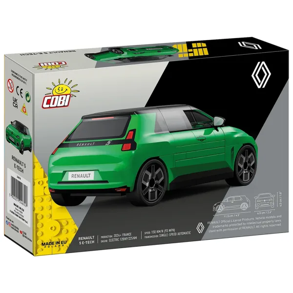 COBI: Renault 5 E-Tech grünes Auto-Bauset (24674) Bild 4