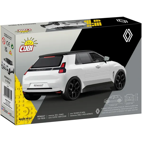 COBI: Renault 5 E-Tech weißes Auto-Bauset (24675) Bild 5