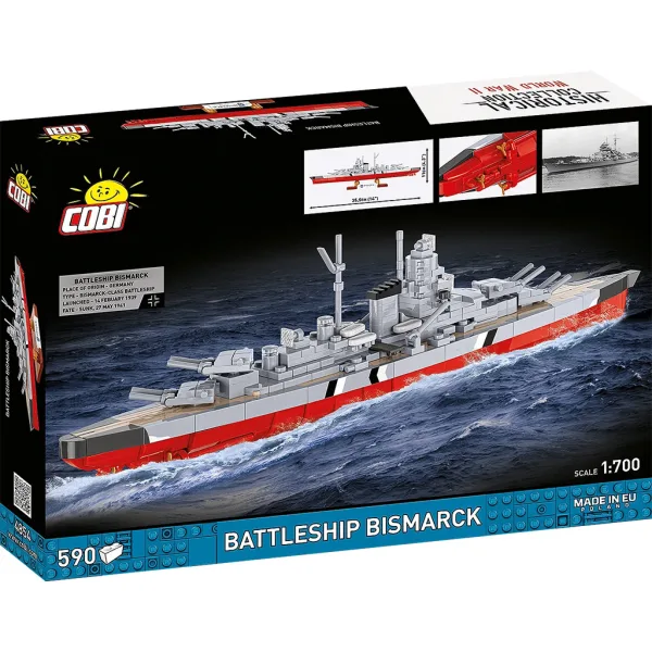 COBI: Schlachtschiff Bismarck aus dem Zweiten Weltkrieg – Bauset (4854) Bild 5