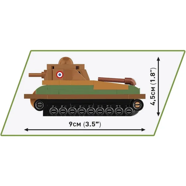COBI: Somua S-35 französischer Panzer-Bausatz (3093) Bild 4