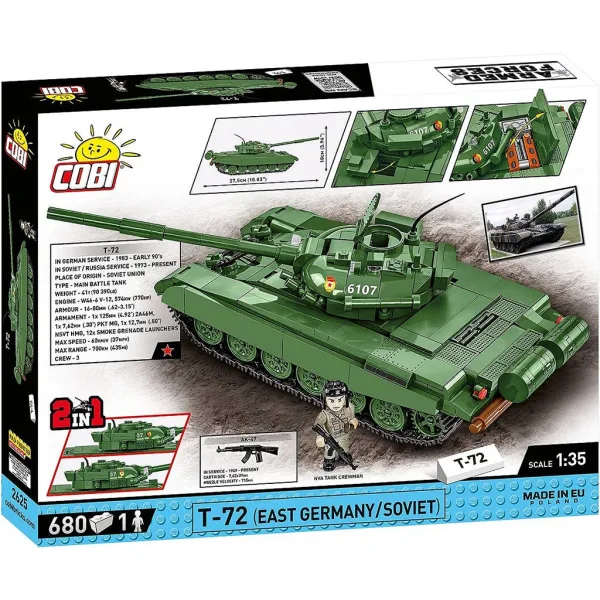 COBI: Streitkräfte T-72 (Ostdeutschland/Sowjetunion) Panzer-Bausatz (2625) Bild 10