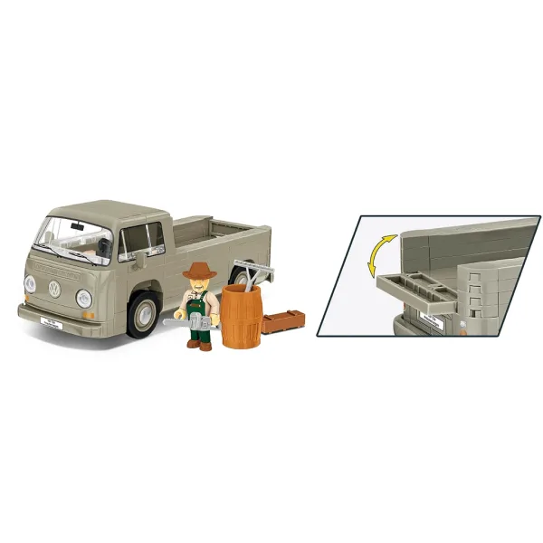 COBI: Volkswagen T2a Pritschenwagen Bausatz (24618) Bild 2