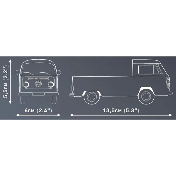 COBI: Volkswagen T2a Pritschenwagen Bausatz (24618) Bild 3