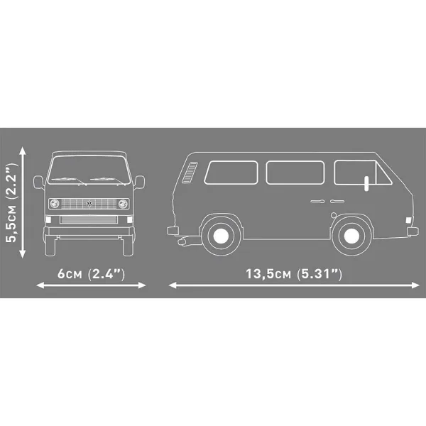 COBI: Volkswagen T3 Auto-Bausatz (24634) Bild 4
