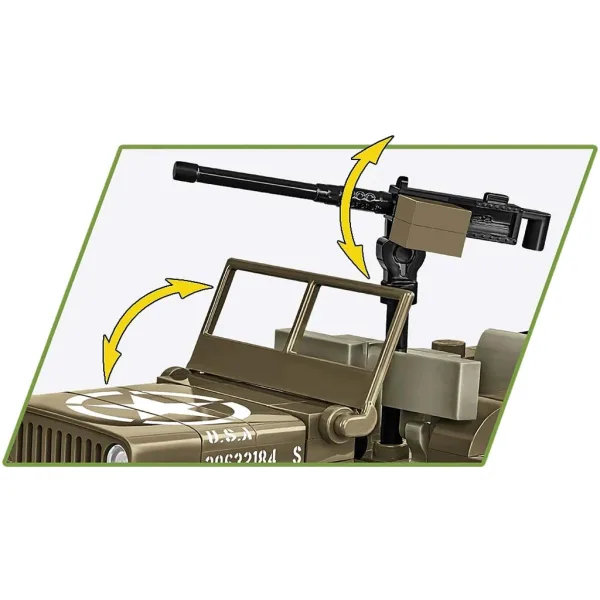 COBI: Willys MB Panzerspielzeug-Bausatz (3133) Bild 3