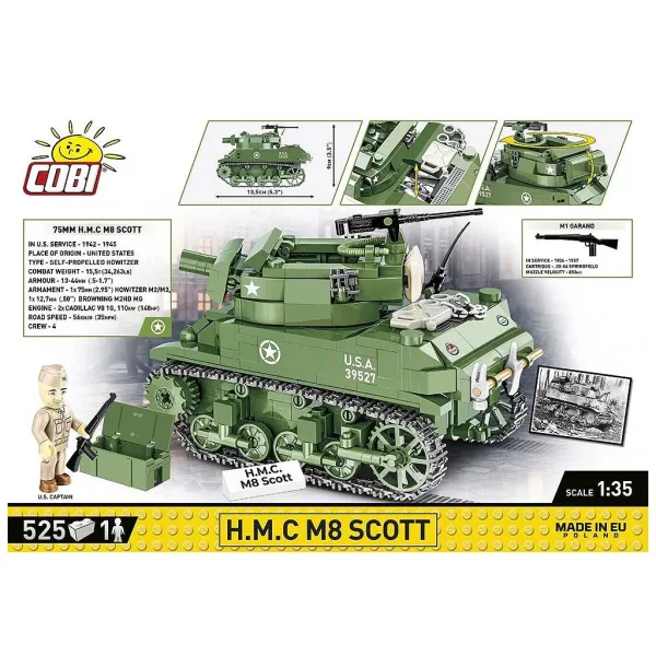 COBI: WWII H.M.C M8 Scott Panzer Baukasten (2279) Bild 2