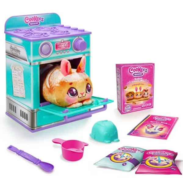COOKEEZ Makery: Türkises Ofen-Spielset mit Überraschungs-Plüschtier Bild 3