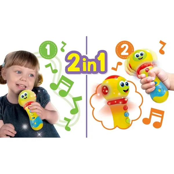 Carotina Baby: Interaktives Mikrofon mit Licht und Sound – Lisciani Bild 2