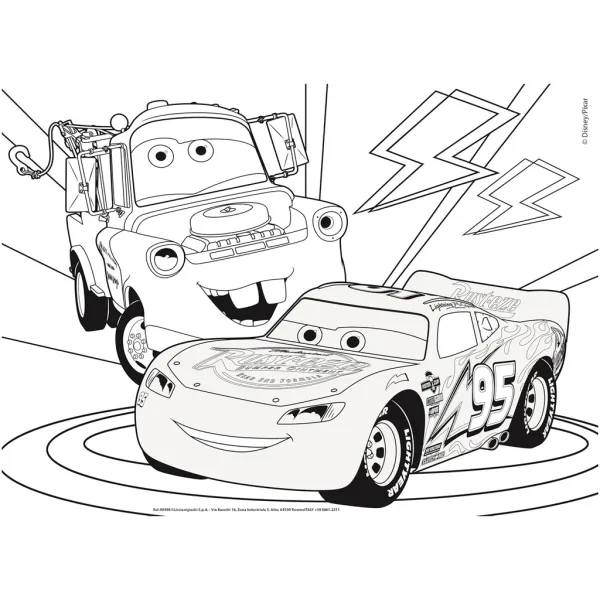 Cars 2-in-1 24-teiliges Puzzle und Malbuch 35x25cm – Lisciani Bild 3
