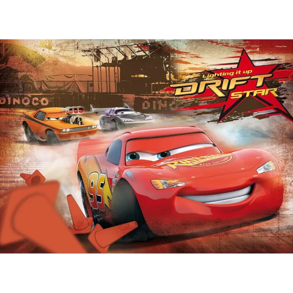 Cars 2-in-1 250-teiliges Puzzle und Ausmalbild 50x35 cm – Lisciani Bild 2