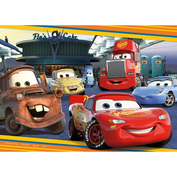 Cars 2-in-1 2x24-teiliges Maxi-Puzzle- und Ausmalset – Lisciani Bild 3