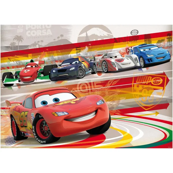 Cars 2-in-1-Puzzle und Ausmalvorlage, 60 Teile, 50 x 35 cm – Lisciani Bild 2