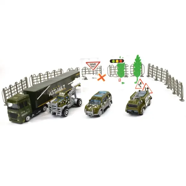 Chariot Die-Cast: Militärfahrzeug-Set aus Metall mit Zubehör in zwei verschiedenen Ausführungen Bild 2
