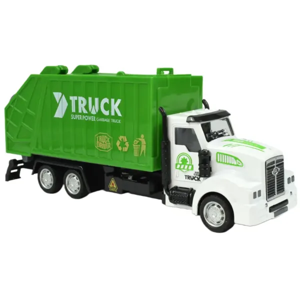 City Truck: Schwungradbetriebener Mülltrennungs-LKW 22cm Bild 2