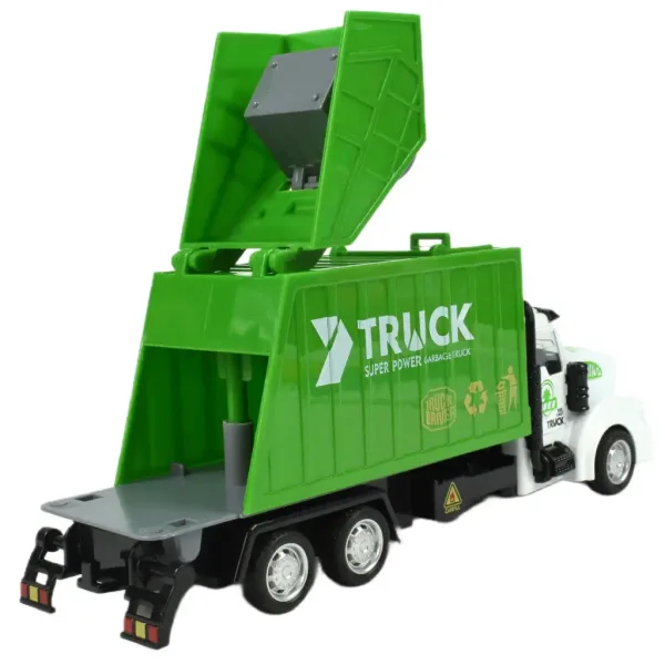 City Truck: Schwungradbetriebener Mülltrennungs-LKW 22cm Bild 4