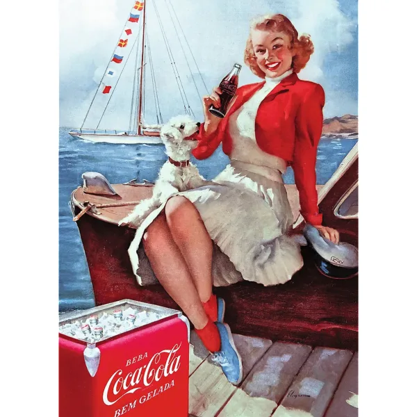 Coca-Cola Strandpause 1000-teiliges Premium-Plus-Quality-Puzzle – Trefl Bild 2