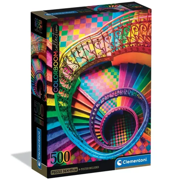 Colorboom Collection: Bunte Treppen 500-teiliges Puzzle - Clementoni Bild 1