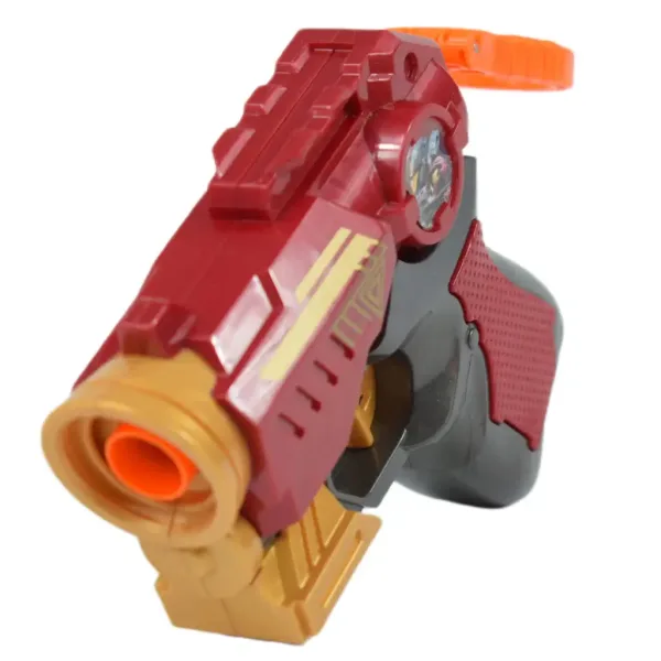 Cool Soft Bullet Gun: Kleine Schaumstoffpistole mit Patronen in roter Farbe, 14 cm Bild 2